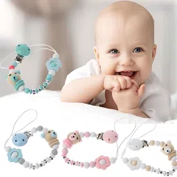 Baby soother with chain Baby Pacifier Clips For Present Baby Nipple Clip Soother-37