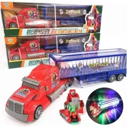 venimall 2 in 1 Big Size Deformation Robot Container Toy Truck for Kids image 4