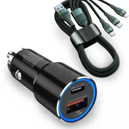 45 W Qualcomm Certified Turbo Car Charger-image-13
