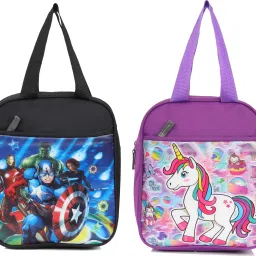 UNICORN + AVENGERS Lunch Tiffin Bag For School Waterproof Lunch Bag-image-45