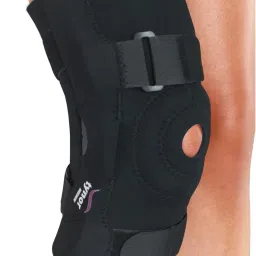 Knee Wrap Hinged (Neo), Black, XL, 1 Unit Knee Support-image-2