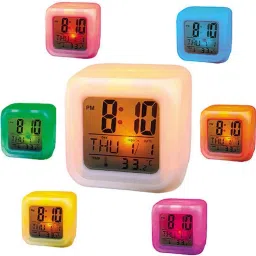 fixoria Digital White Clock image 4