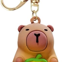 Capybara Keychain Set – 2 Pcs Cartoon Light-Up For Bags & Gifts Key Chain-image-35