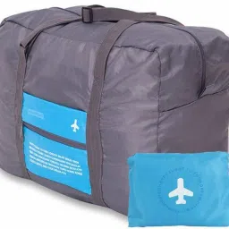 Flight Foldable BAG, 32 Litre, Polyester Material, Large Capacity Waterproof Foldable Lightweight Luggage Bag 1 PC Small Travel Bag - Medium (MULTICOLOUR) Small Travel Bag-picture-10
