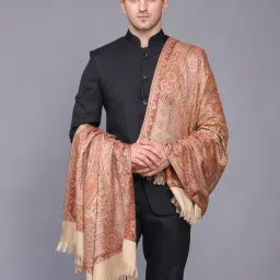 GREEN AGRITECH Polyester Wool Blend Woven Men Shawl-image-90