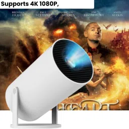 Frony Smart Projector for Home 4K Support Rotabable Design withApp Netflix,YouTubeC371 (4500 lm / 1 Speaker / Wireless / Remote Controller) Portable Projector-18