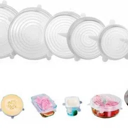 Silicone Lids, Multi Size Reusable Lids Food And Bowl Covers Freezer Safe K2 2.6 inch, 3.8 inch, 4.5 inch, 5.7 inch, 6.5 inch, 8.3 inch Lid Set, Pack of 6-image-61