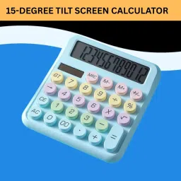 Desktop Calculator, 12-Digit Large LCD and Large Buttons for Office, Homes I146 Basic Calculator-image-86
