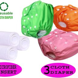 Baby Reusable Cloth Diaper, Washable Adjustable Infants Nappy-21