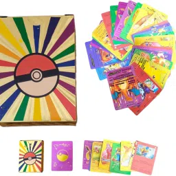 Waterproof 55pcs Pokemon Rainbow Card Box V Series Vmax Gx Playing Rare Series-14