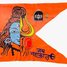 Mahadev Printed Flag / Bhole Baba / Shivji Flag / (Size 30X45) Inch Pack of 1 A-Foldable Outdoor Flag-image-45
