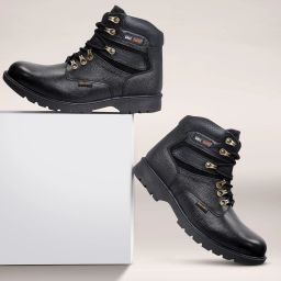 Mens 6 inches Steel Toe Cap Real Grain Leather Outdoor Laceup Boots/Warranted Qualtiy & Durable Boots For Men-image-61