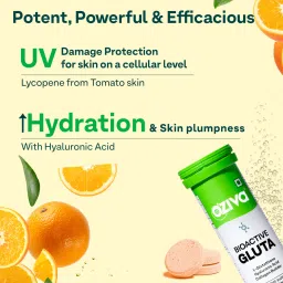 oziva Bioactive Gluta Fizzy (Orange Zing) To Reduce Pigmentation, 5 Antioxidants image 4
