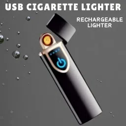 USB Cigarette Lighter for Smoking Windproof Slim Lighter with Fingerprint J4 USB Cigarette Lighter for Smoking Windproof Slim Lighter with Fingerprint J4 Pocket Lighter-6