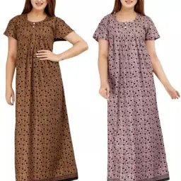 Pack of 2 Women Nighty Set-picture-22