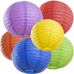 Yellow, Red Paper Hanging Lantern-20