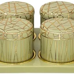 Linex Airtight Dry Fruit Container Tray Set - 4 Container Serving Set-22