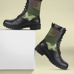 PARA COMMANDO LEATHER COMBAT ARMY BOOT SHOES FOR MEN/ ARMY SHOES/COMBAT BOOTS FOR MEN/ARMY SHOES/DMS SHOES Boots For Men Boots For Men-picture-4