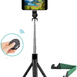 BUFONA Selfie Sticks Tripod Stand BT Remote for Selfie,Vlogging Gimbal Mobile Holder Tripod, Tripod Ball Head, Tripod Bracket, Tripod Clamp, Tripod Kit, Monopod, Monopod Kit-31