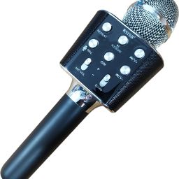 Wireless Singing Mic Beautiful Color.EchoTreble Bass Adjustment mic with Speaker Microphone-26