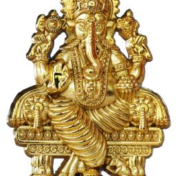 Decorative brass car dashboard idols ganesha lord Decorative Showpiece - 6 cm-image-88
