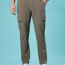 v-mart Men Solid Brown Track Pants-picture-18
