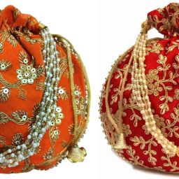Women Orange, Red Potli-image-112
