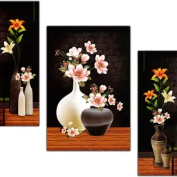 Floral Flower Wall Painting MDF Panel | Home Decoration | Best Gifting Option Digital Reprint 12 inch x 18 inch Painting-12