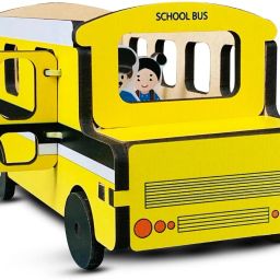School Bus Adventure: Wooden Play Set with 5 Figures Little Toddler Toy-45