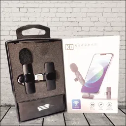 metallica K8 Wireless Mic for both IOS and Andriod | Plug and Play No Application Required Collar Mic image 2