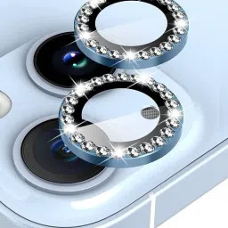 VOSKI Back Camera Lens Ring Guard Protector for iPhone 15 Plus Diamond Stone Camera Protector Ring-picture-16