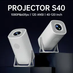 Squid 4K 1080 P Portable Projector with Dual Band WIFI6 5G Wireless 5.0 Bluetooth (8400 lm / 1 Speaker / Wireless / Remote Controller) Portable Projector image 5