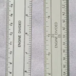 PATWARI SURVEY SCALES OF 20-50 & 1/10 - 1/20 MARKINGS (12 INCHES) Ruler-17