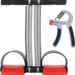 Double Spring Tummy Trimmer with Adjustable Hand Gripper Fitness Accessory Kit Kit-image-68