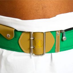 Men Formal Green Nylon Belt-image-9