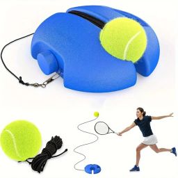 Tennis & Cricket Trainer Rebound Ball Solo Tennis Training for Self Practice Tennis Ball-image-59