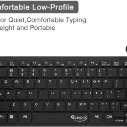 QUANTUM QHM 7307 Wired Mini Keyboard + QHM 222 Wired Optical Mouse + 6660 USB HUB Combo Set image 3