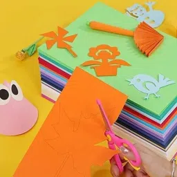 eclet 100 pcs A4 Size Color Sheets (10 Sheets Each Color) Art and Craft Paper Double Sided Colored(Length -27.5 cm Width - 20.3 cm) A4 90 gsm Coloured Paper image 3