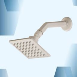 White Over Head Slim Shower , Abs Shower Size (4 into 4 inch) Pack Of 1 Fixed Mount-image-29