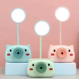 rockjon 4 in 1 Kids Desk Lamp with Pencil Sharpener, USB Rechargeable Study Table Light Study Lamp image 2