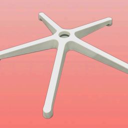 Chair base (white) without wheel Fixed Furniture Caster-image-42