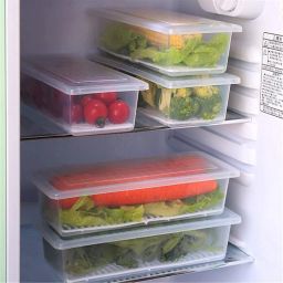 Plastic 8 Fridge Storage Boxes Organizer Containers Freezer Vegetables Fruits food Egg Storage Basket-22