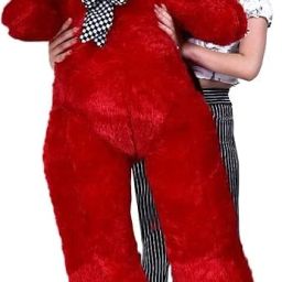 4 FEET RED SOFT TEDDY FOR KIDS AND BIRTHDAY GIFT- 90 cm-29
