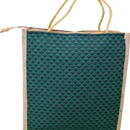 homekitchen99 CSM Combo of 4 Printed Multipurpose Jute - Assorted Colors Pack of 4 Grocery Bags image 2