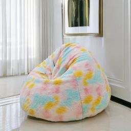 XXXL Soft And Premium Faux Fur bean bag with beans filling for kids and adults Teardrop Bean BagWith Bean Filling-14