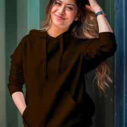 houseofcommon Women Full Sleeve Solid Hooded Sweatshirt-picture-39