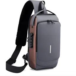 0.5 L Laptop Backpack Anti-Theft Water-Resistant Cross body Bag With USB Charging-image-55