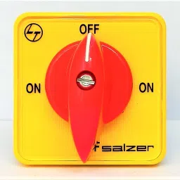 Salzer (L&T) 6A 61196 Cam Operated Rotary Switch S6 B13, 4 Pole ON - OFF 90'-14