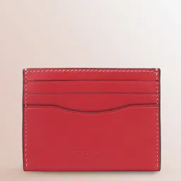 Women Casual Red Genuine Leather Card Holder-image-74