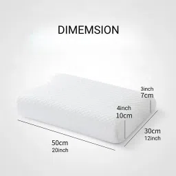 Cervical Contour Memory Stomache / Side Sleepers / Anti-Snoring Memory Foam Solid Orthopaedic Pillow Pack of 1-17